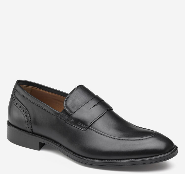 Johnston & Murphy Henrick Penny Loafers Herr - Svarta Finskor [OV1824507]